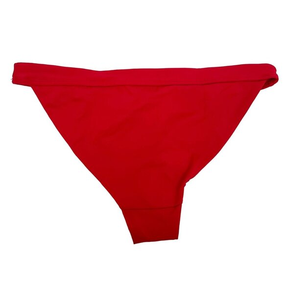 NEW Andie The Banded Cheeky Bottom in Cherry Red Bikini - Size Medium - Picture 2 of 5
